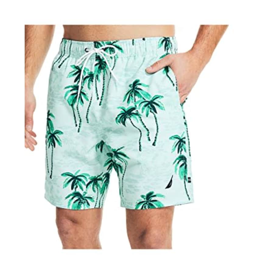 Nautica Men's Zega Stripe Woven Comfort Boxer, Reel Aqua, Medium for $32