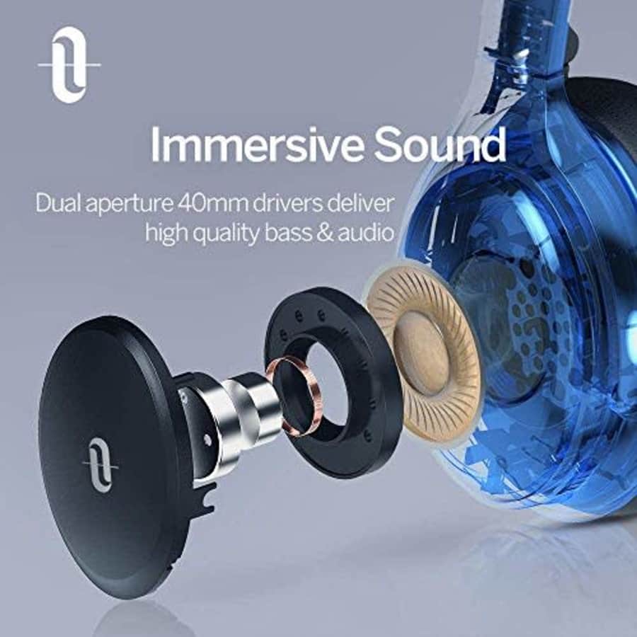 Active Noise Cancelling Headphones 45 Hours Playtime, TaoTronics Bluetooth Headphones 5.0 Over Ear for $30