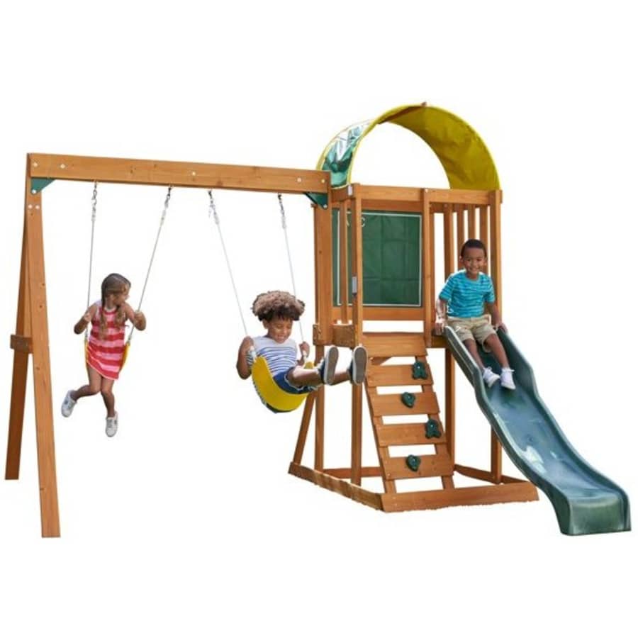 KidKraft Ainsley Wooden Outdoor Swing Set for $299 KidKraft Ainsley Wooden Outdoor Swing Set for $299