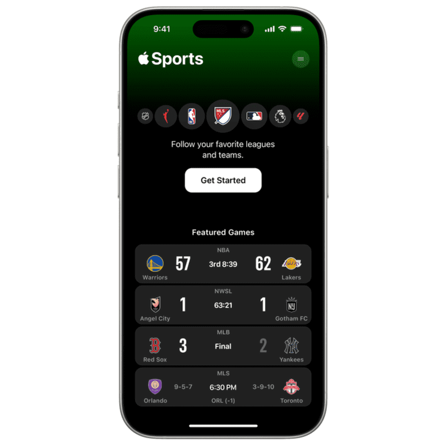 Apple Sports App: Out now for free