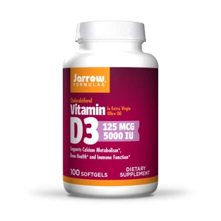 Jarrow Formulas Vitamin D3 5000 IU - 100 Softgels - Bone Health, Immune Function & Calcium for $14 Jarrow Formulas Vitamin D3 5000 IU - 100 Softgels - Bone Health, Immune Function & Calcium for $14