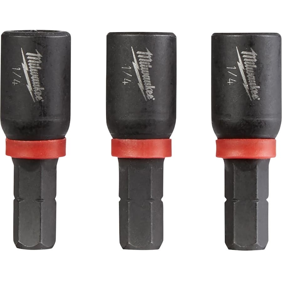 Milwaukee Shockwave 1/4" Insert Nutdriver 3-Pack for $2 Milwaukee Shockwave 1/4" Insert Nutdriver 3-Pack for $2
