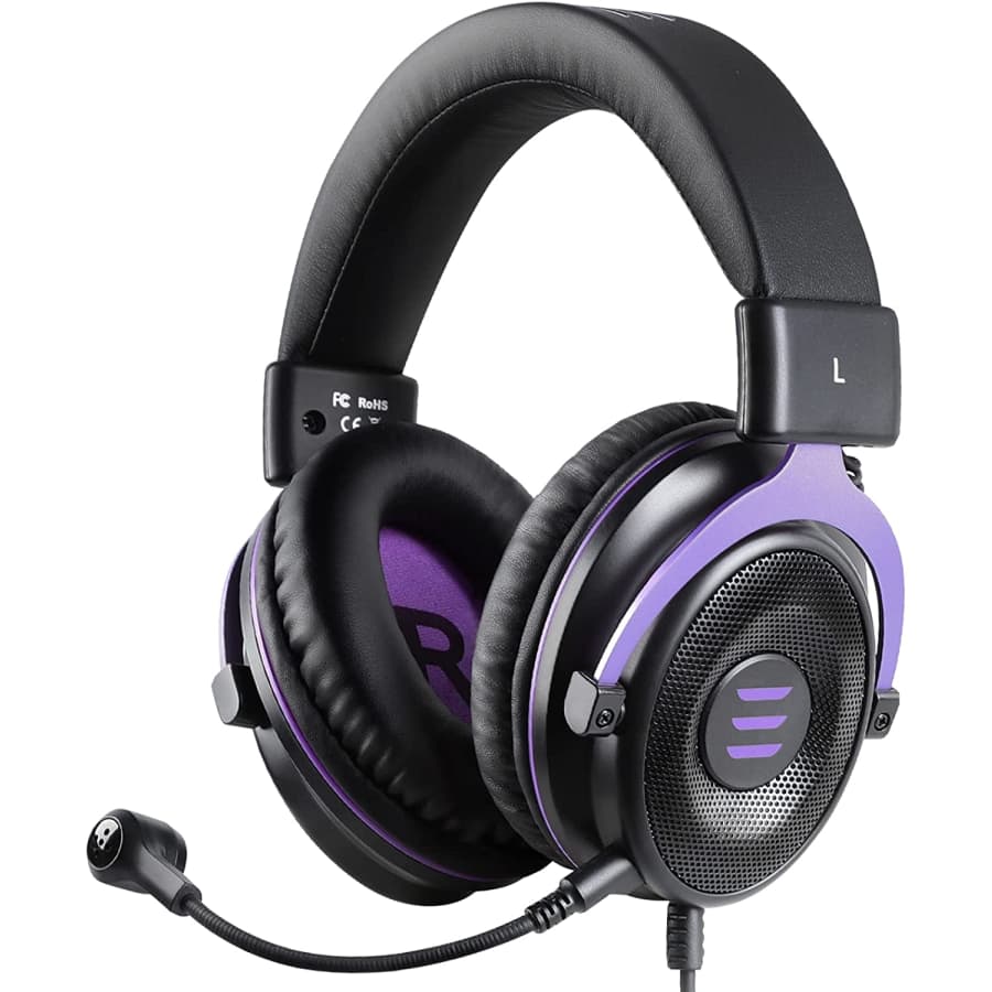 EKSA E900 Wired Gaming Headset w/ Detachable Noise-Cancelling Mic for $36