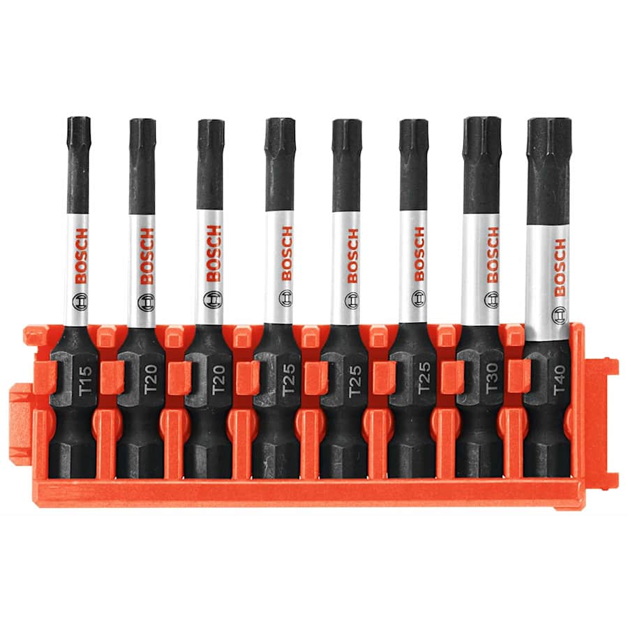 Bosch 8-Piece Impact Tough Torx 2" Power Bits w/ Clip for $6
