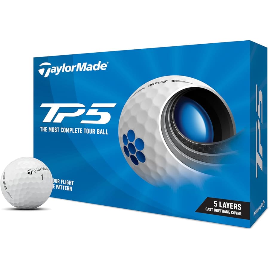 TaylorMade 2021 TP5 Golf Balls 12-Pack for $33