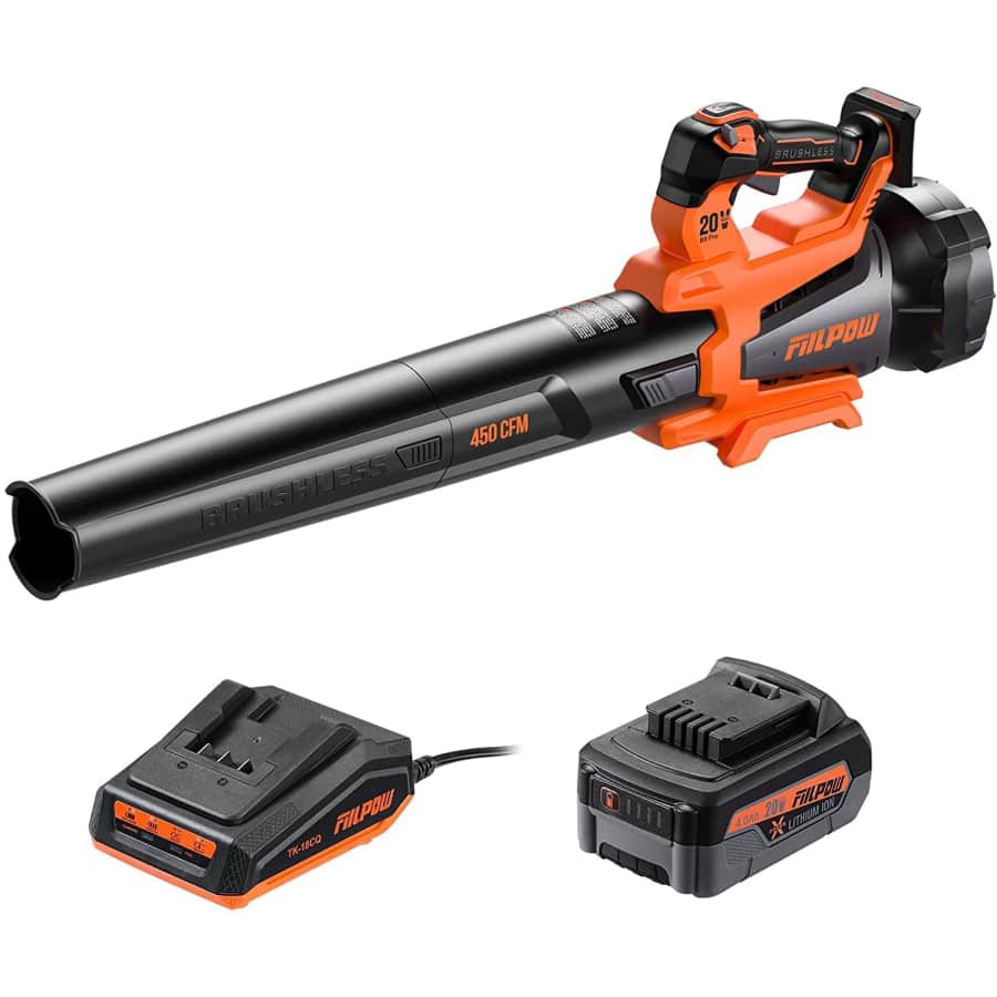 Fiilpow 20V 4.0Ah Cordless Leaf Blower for $120