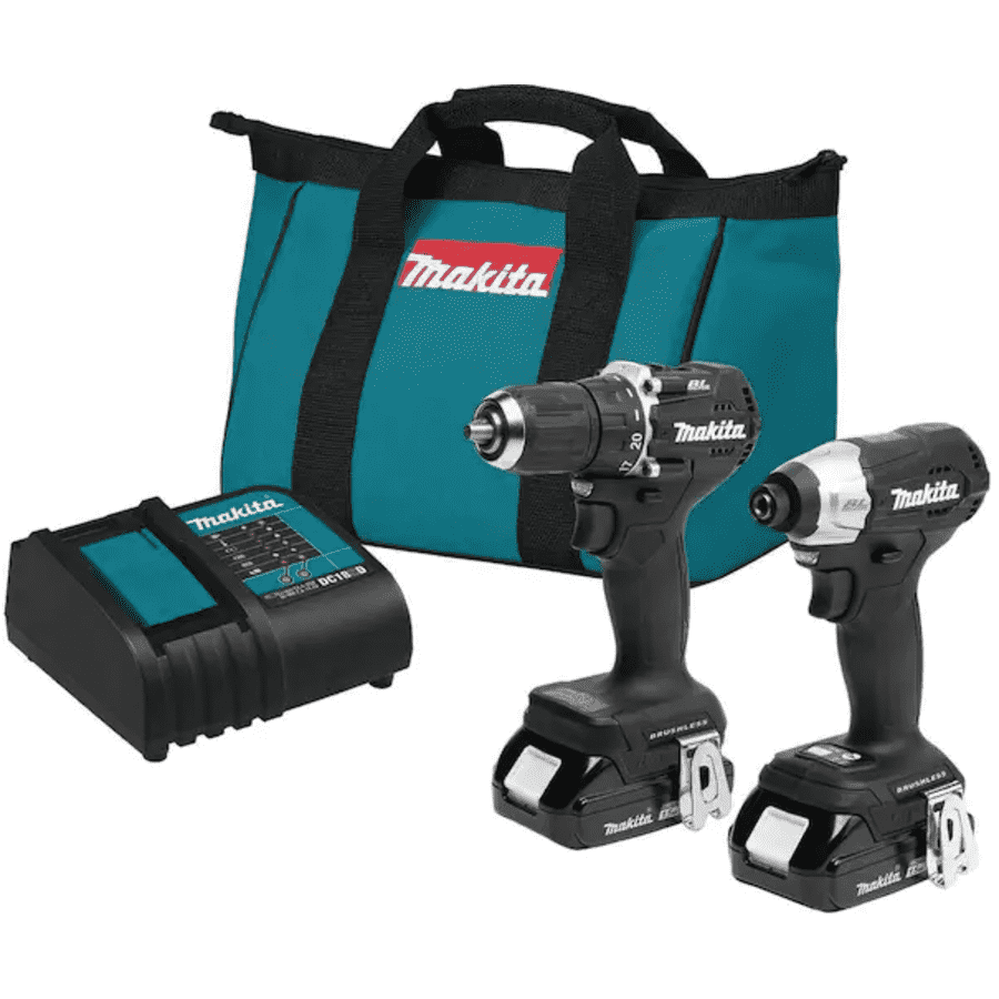 Makita 18V LXT Cordless 2-Piece 1.5Ah Combo Kit for $218