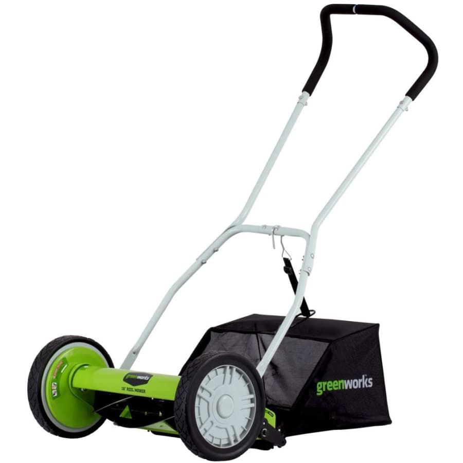 Greenworks 16" Reel Lawn Mower w/ Grass Catcher for $78 Greenworks 16" Reel Lawn Mower w/ Grass Catcher for $78