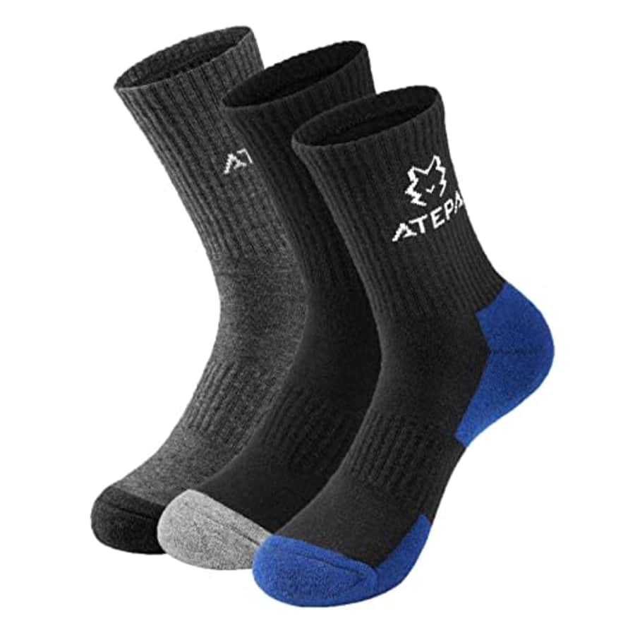 ATEPA Men's Hiking Socks Outdoor Recreation Socks Merino Wool Socks for Women Men Winter Warm for $22