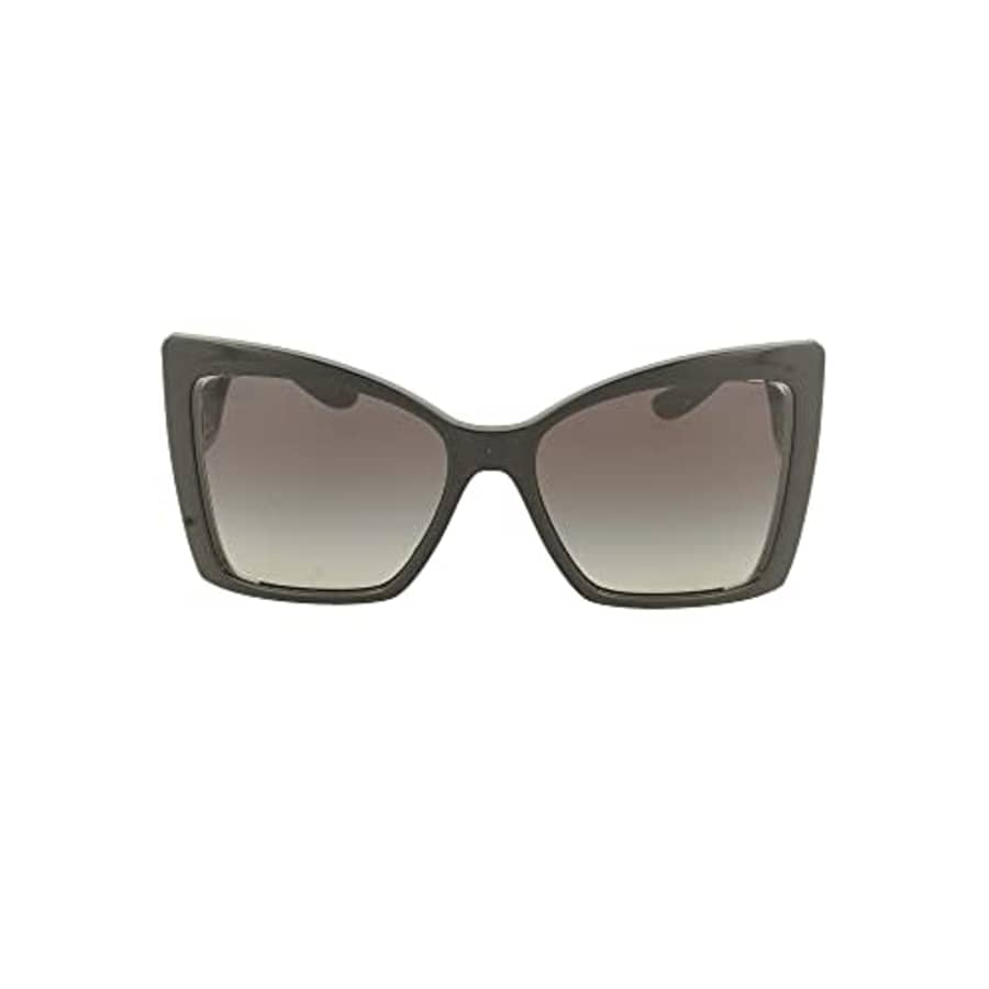 Dolce & Gabbana Women's Round Fashion Sunglasses, Black/Grey Gradient, One Size for $181