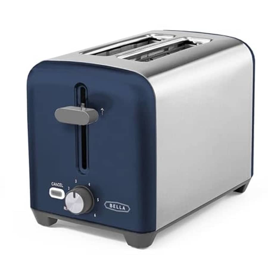BELLA 2 Slice Toaster, Quick & Even Results Every Time, Wide Slots Fit Any Size Bread Like Bagels for $25 BELLA 2 Slice Toaster, Quick & Even Results Every Time, Wide Slots Fit Any Size Bread Like Bagels for $25