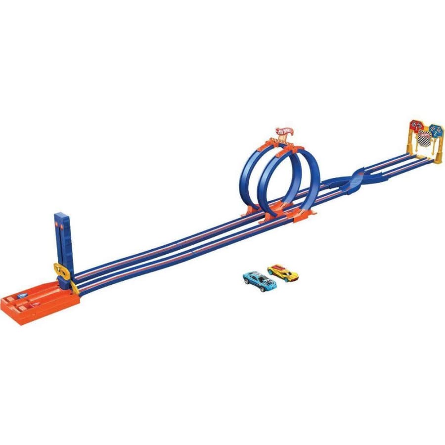 Hot Wheels Ultra Hots Wild Drive Drag Race Trackset for $13