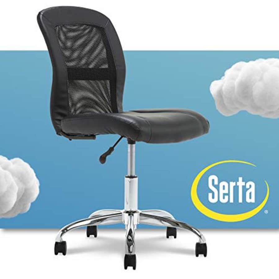 Serta Essential Mesh Low-Back Computer Desk Task Chair with No Arms for Home Office or Conference for $120 Serta Essential Mesh Low-Back Computer Desk Task Chair with No Arms for Home Office or Conference for $120