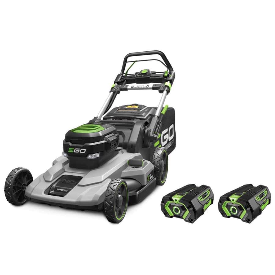 EGO Power+ 56V Cordless 21" Self-Propelled Lawn Mower Kit w/ 2 4Ah Batteries for $549