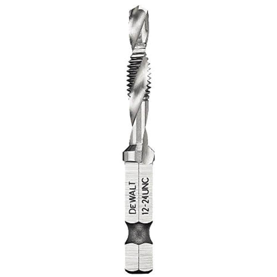 DEWALT DWADTQTR1224 Impact Ready 12-24 UNC Drill Tap, 1/4" Capacity for $10 DEWALT DWADTQTR1224 Impact Ready 12-24 UNC Drill Tap, 1/4" Capacity for $10