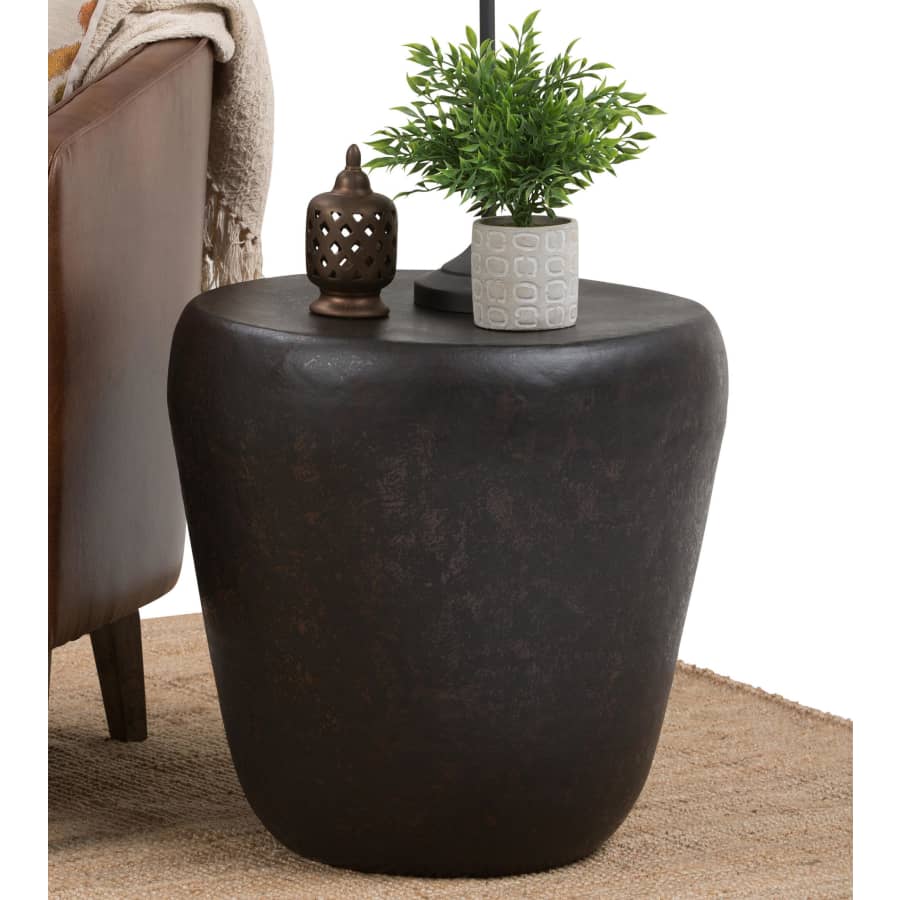 Simpli Home Garvy Metal Accent Side Table for $164