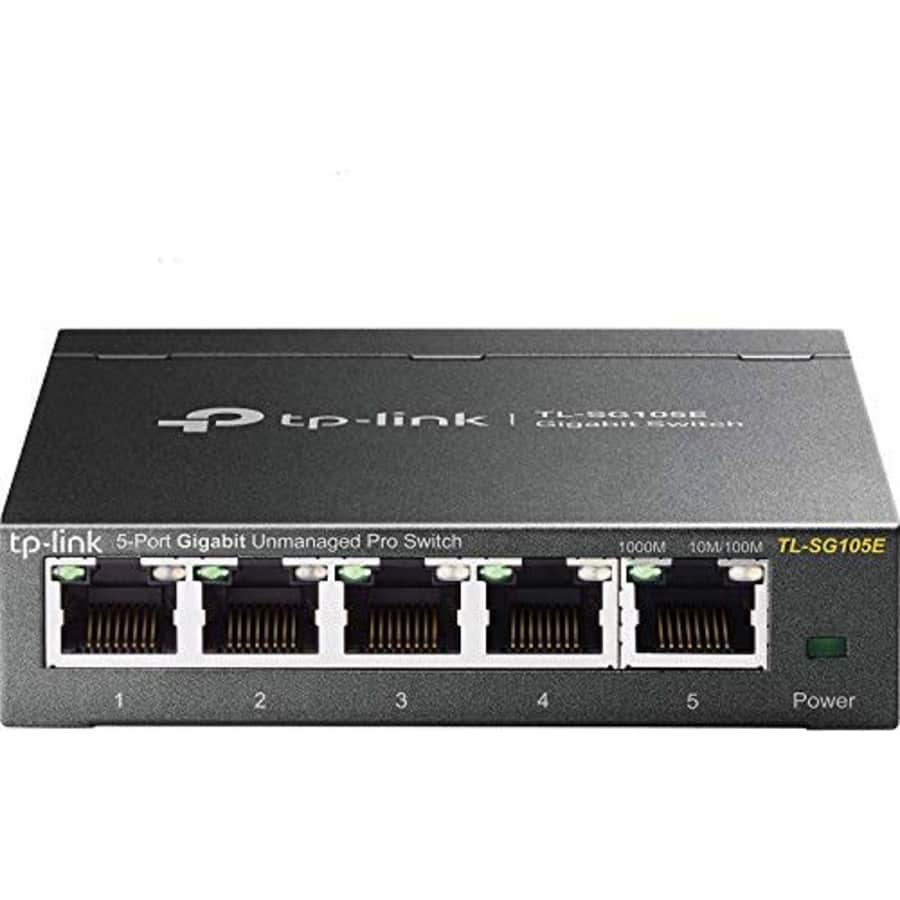 TP-Link 5-Port Gigabit Ethernet Easy Smart Switch | Unmanaged Pro | Plug and Play | Desktop | Sturdy Metal for $18