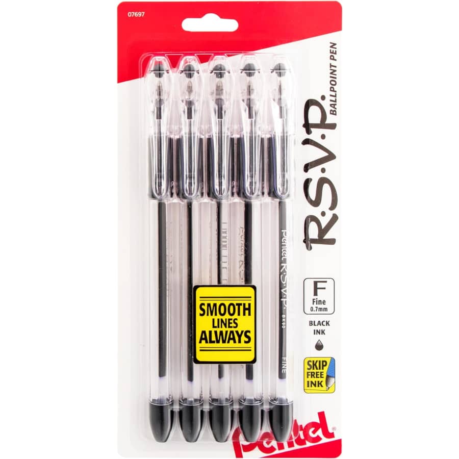 Pentel R.S.V.P. Ballpoint Pen 5-Pack for $2.16 via Sub. & Save Pentel R.S.V.P. Ballpoint Pen 5-Pack for $2.16 via Sub. & Save