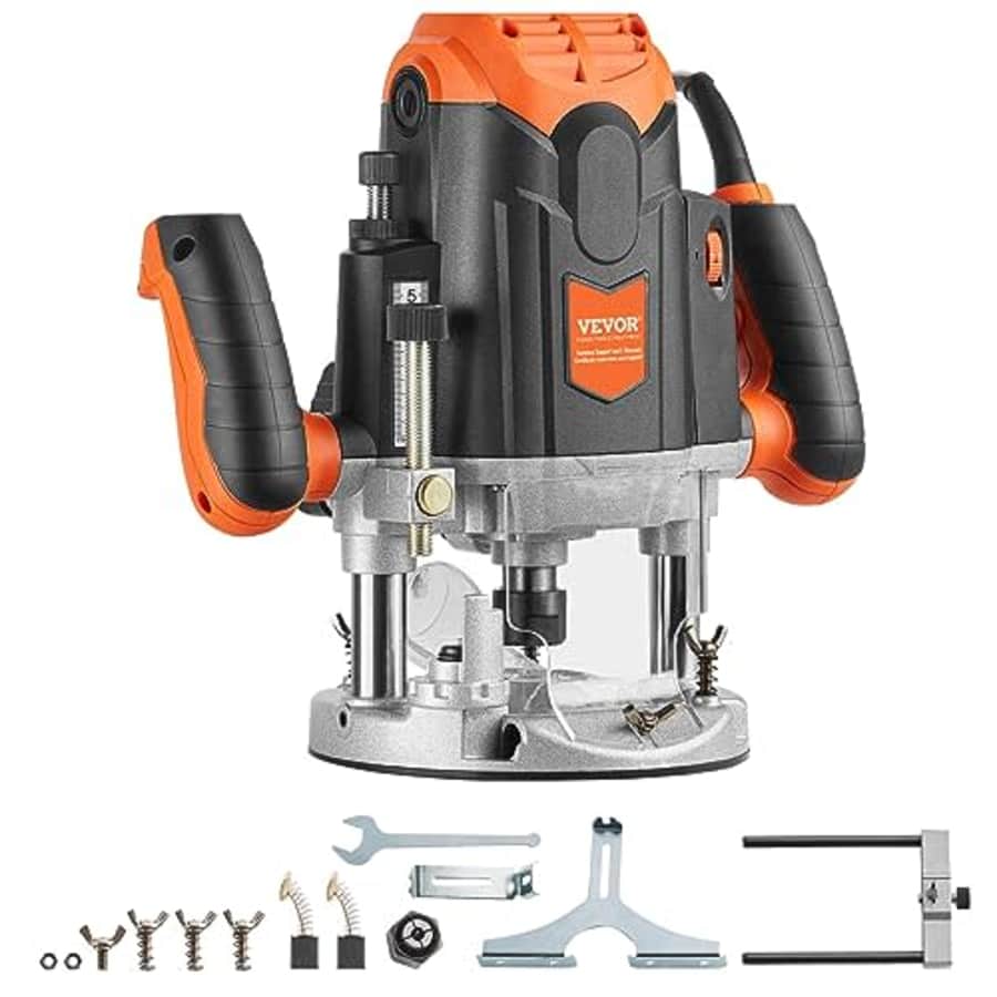 VEVOR Plunge Router, 3-1/4 HP, 120V, 12000-23000 RPM Variable Speed, Electronic Plunge Base Router, for $89 VEVOR Plunge Router, 3-1/4 HP, 120V, 12000-23000 RPM Variable Speed, Electronic Plunge Base Router, for $89