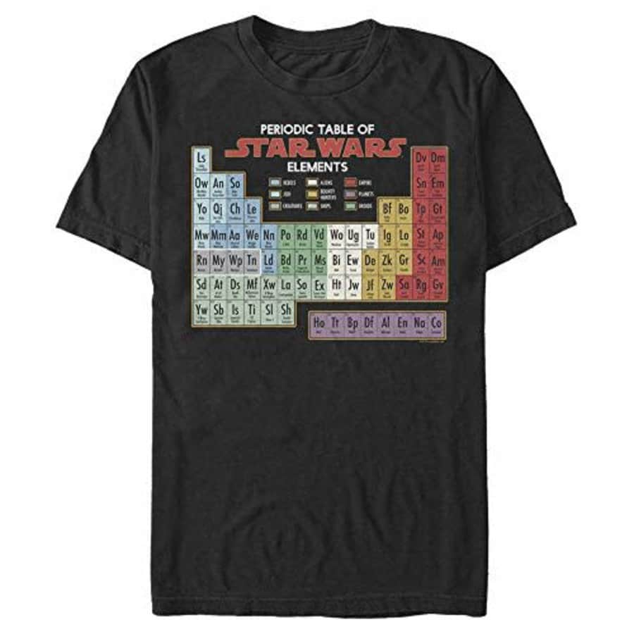 STAR WARS Men's T-Shirt, Black, XXX-Large for $18