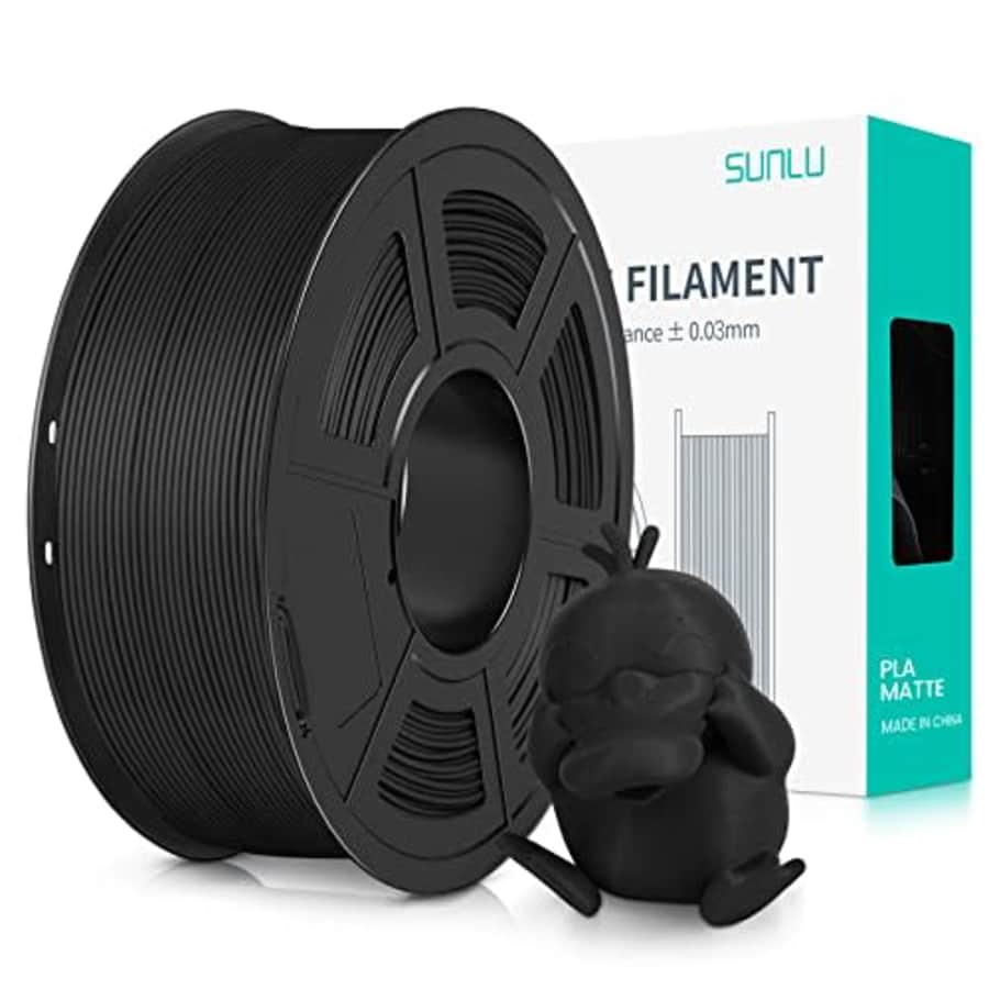 SUNLU 3D Printer Filament PLA Matte 1.75mm, Neatly Wound Filament, Smooth Matte Finish, Print with for $15