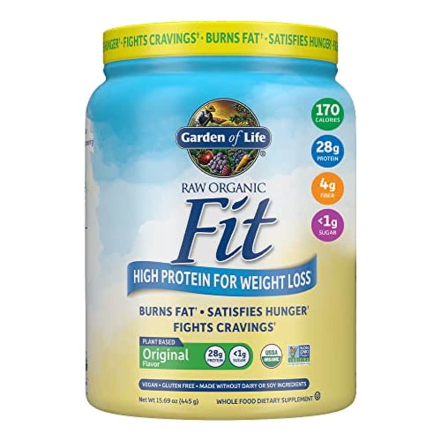 Garden of Life Raw Organic Fit Powder, Original - High Protein for Weight Loss (28g) Plus Fiber, for $42 Garden of Life Raw Organic Fit Powder, Original - High Protein for Weight Loss (28g) Plus Fiber, for $42
