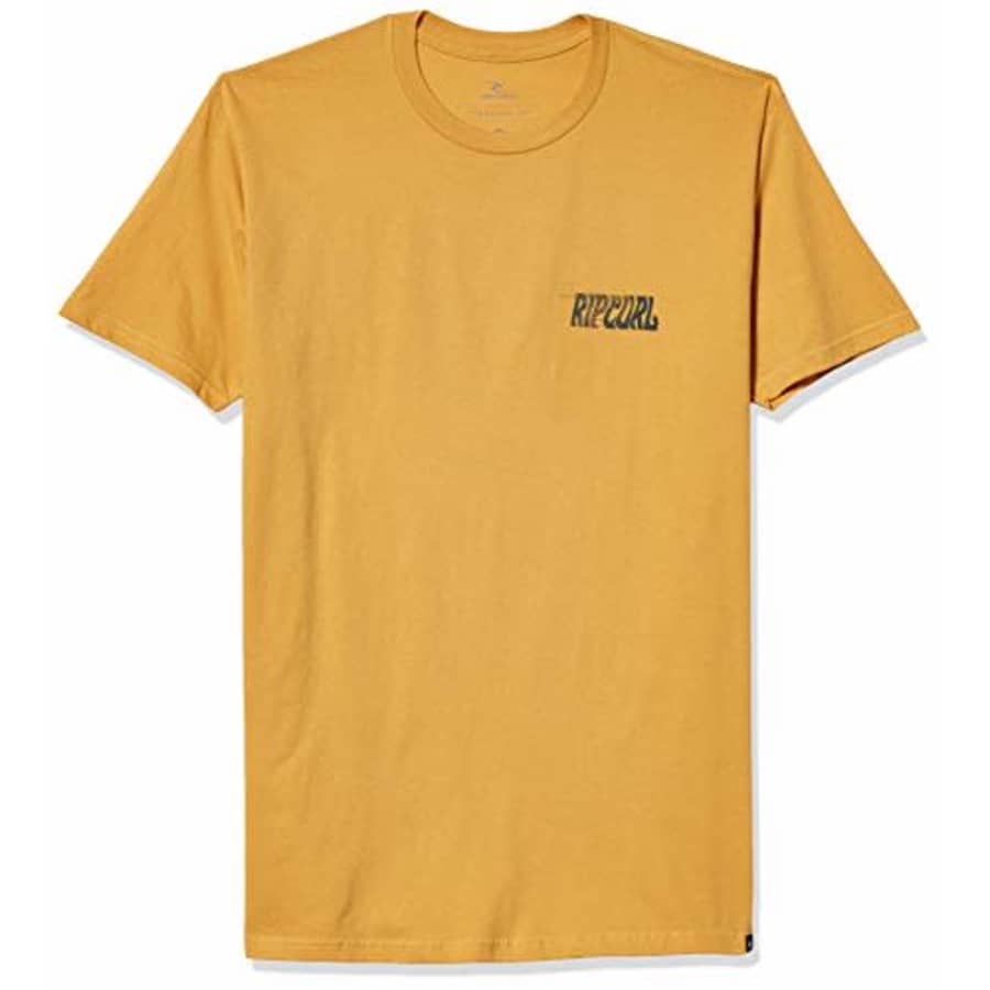 Rip Curl Men's T-Shirt, Mustard, S for $15