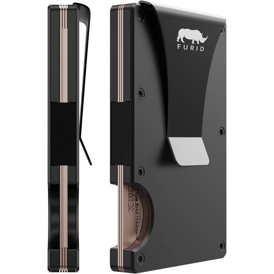 Slim Metal Wallet with Money clip for $10