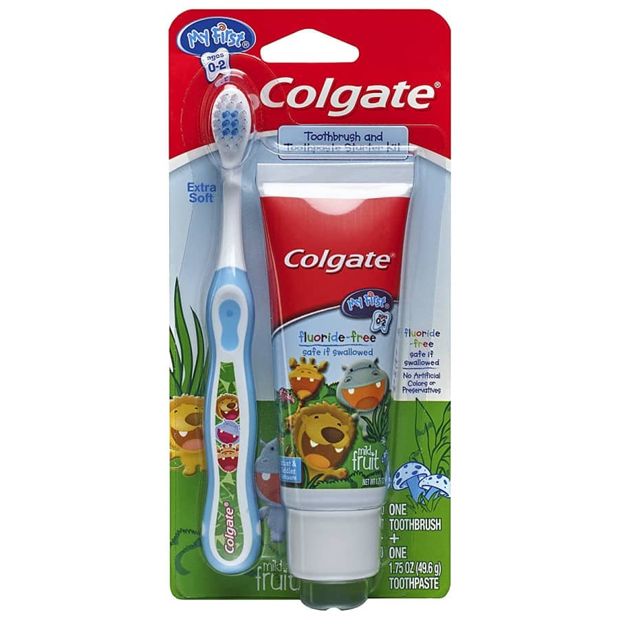 Colgate My First Baby and Toddler Training Toothbrush and Toothpaste Set for $5