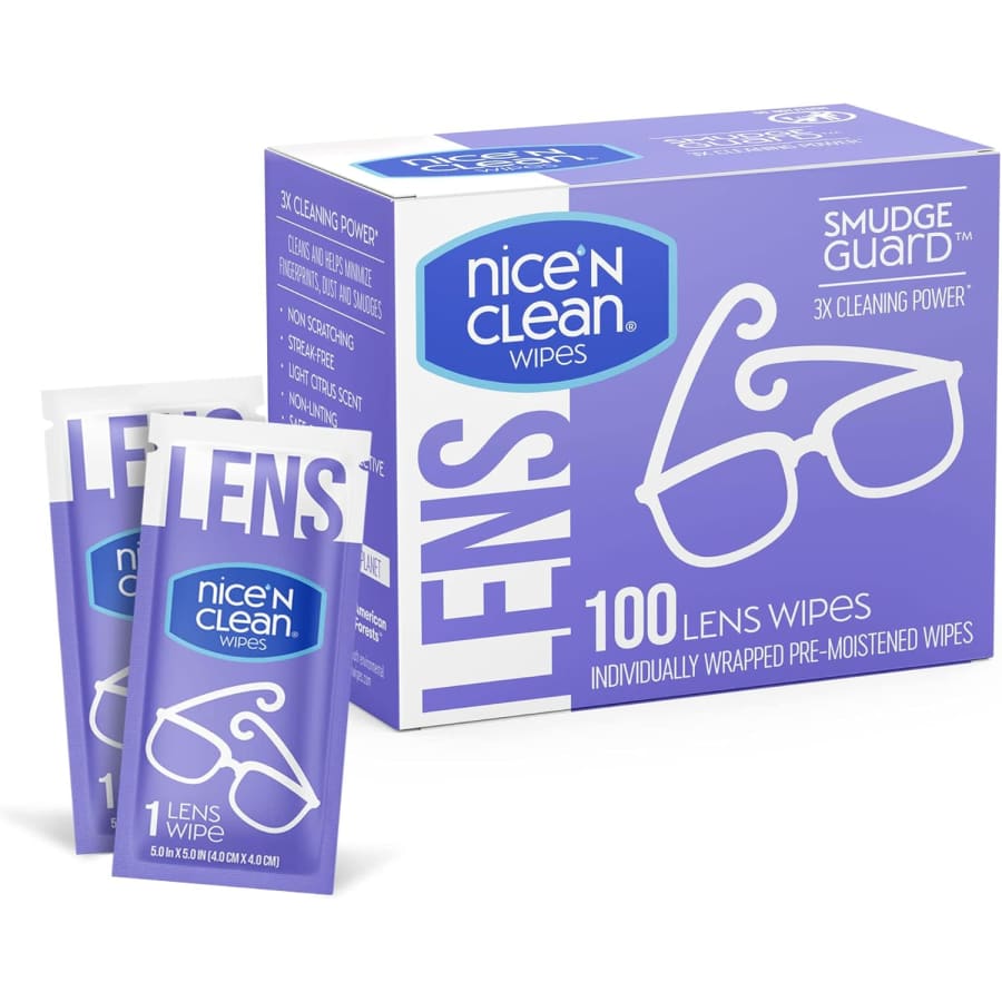 Nice 'n Clean SmudgeGuard Lens Cleaning Wipes 100-Pack for $4.73 via Sub & Save Nice 'n Clean SmudgeGuard Lens Cleaning Wipes 100-Pack for $4.73 via Sub & Save