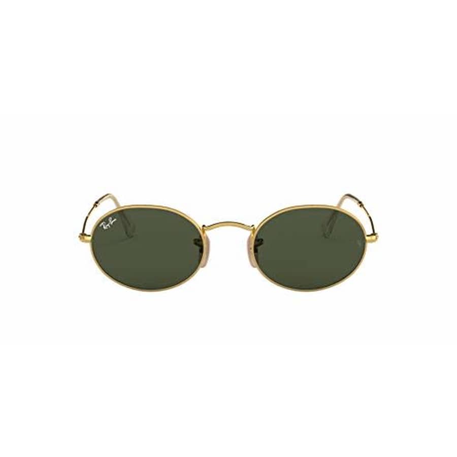 Ray-Ban Unisex-Adult RB3547 Metal Sunglasses, Gold/Green, 54 mm for $195