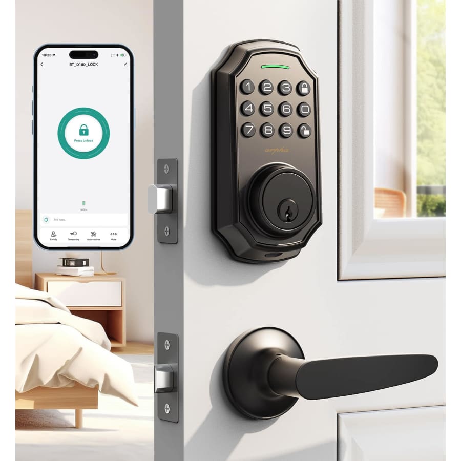 Arpha Keyless Entry Door Lock with Handle for $30