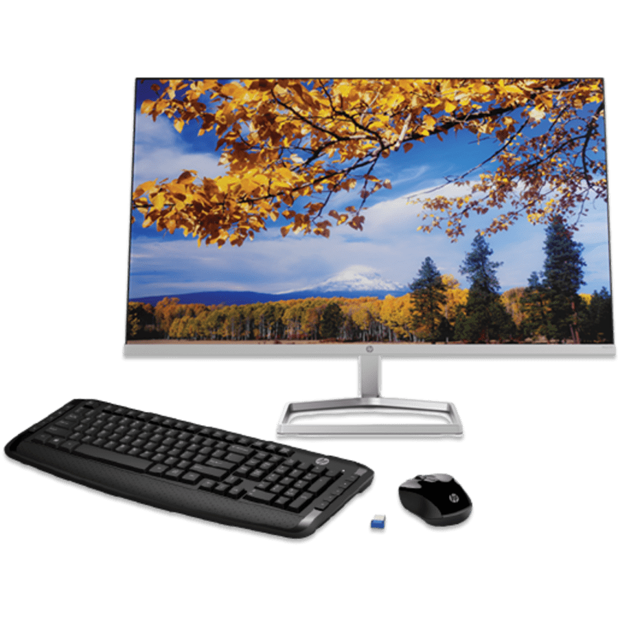 HP M27f 27" 1080p IPS Freesync LED Monitor + 300 Wireless Keyboard and Mouse Combo for $160