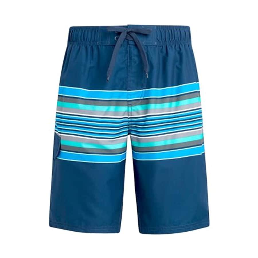 Kanu Surf Men's Standard Wade Swim Trunks (Regular & Extended Sizes), Orbit Navy/Green for $11
