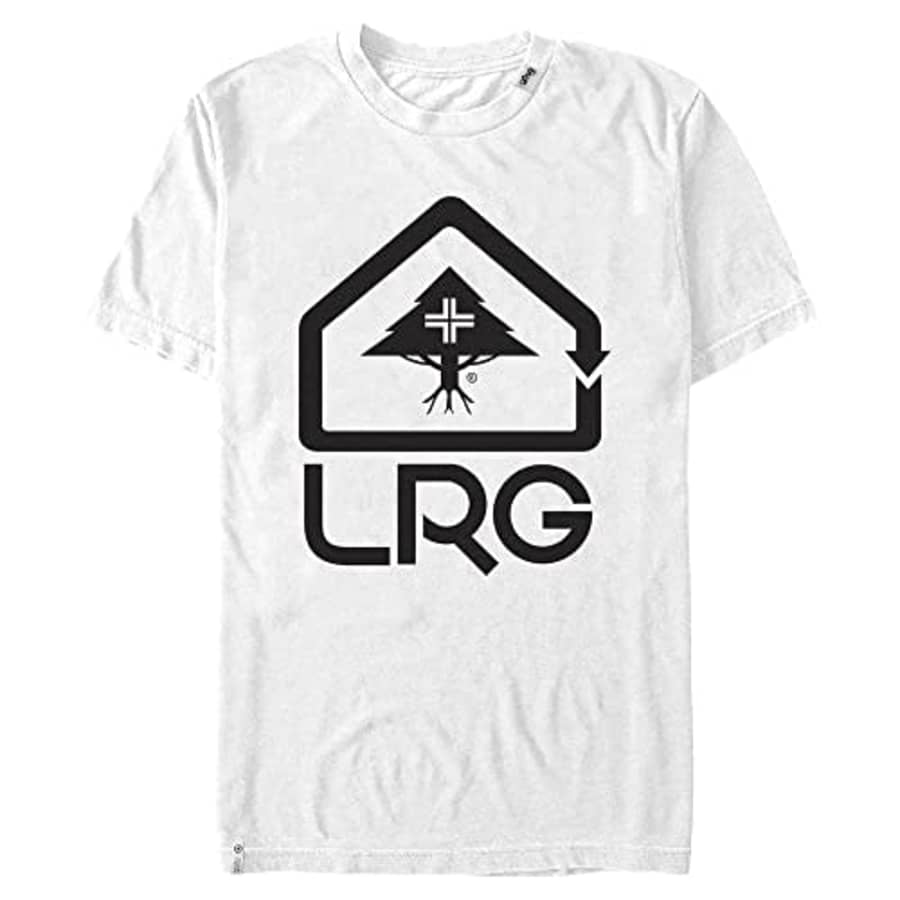 LRG Lifted Research Group Direction Young Men's Short Sleeve Tee Shirt, White, XX-Large for $29