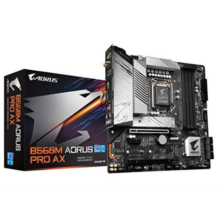 GIGABYTE B560M AORUS PRO AX (LGA 1200/ Intel/ B560/ Micro-ATX/Dual M.2/ PCIe 4.0/ USB 3.2 Gen2X2 for $298