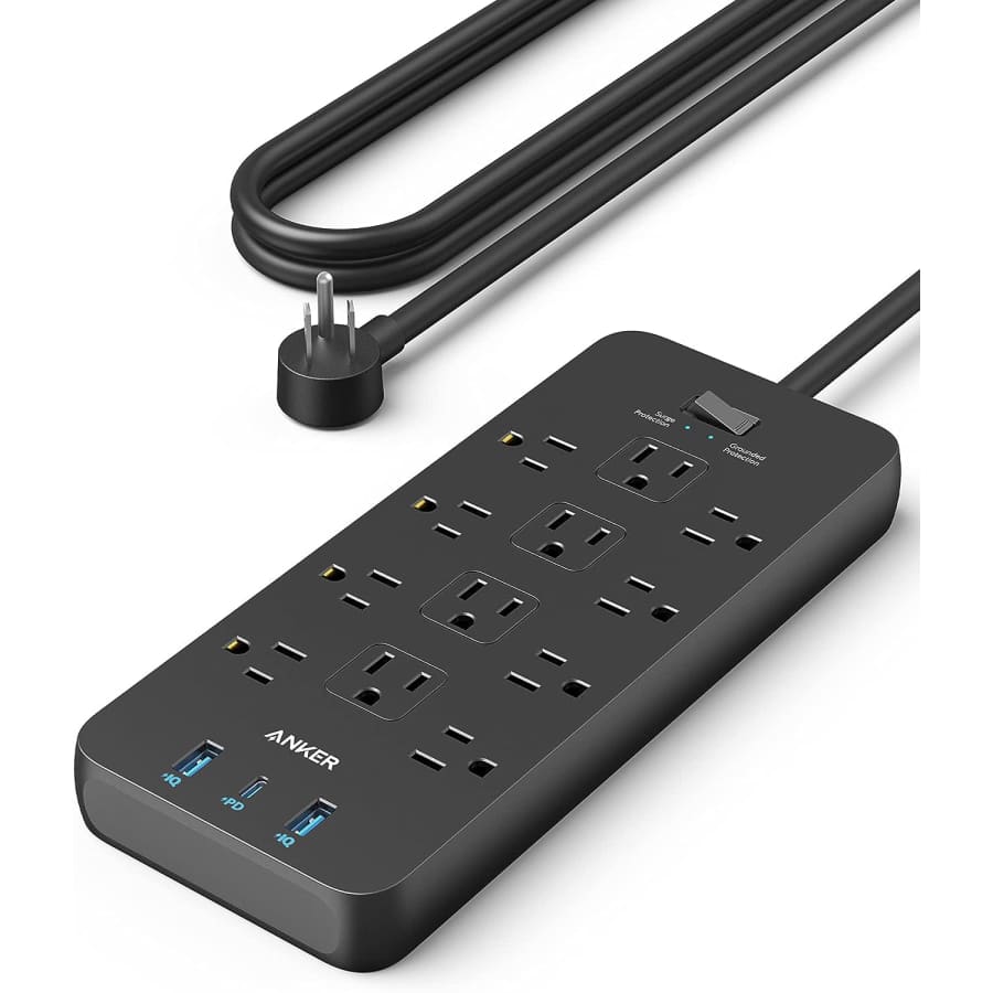 Anker 12-Outlet Power Strip Surge Protector: $23