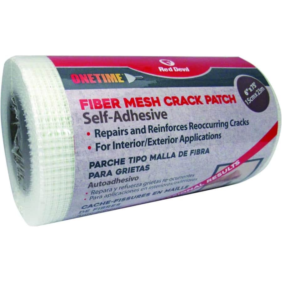 Red Devil Onetime Fiber Mesh Crack Patch for $9 Red Devil Onetime Fiber Mesh Crack Patch for $9