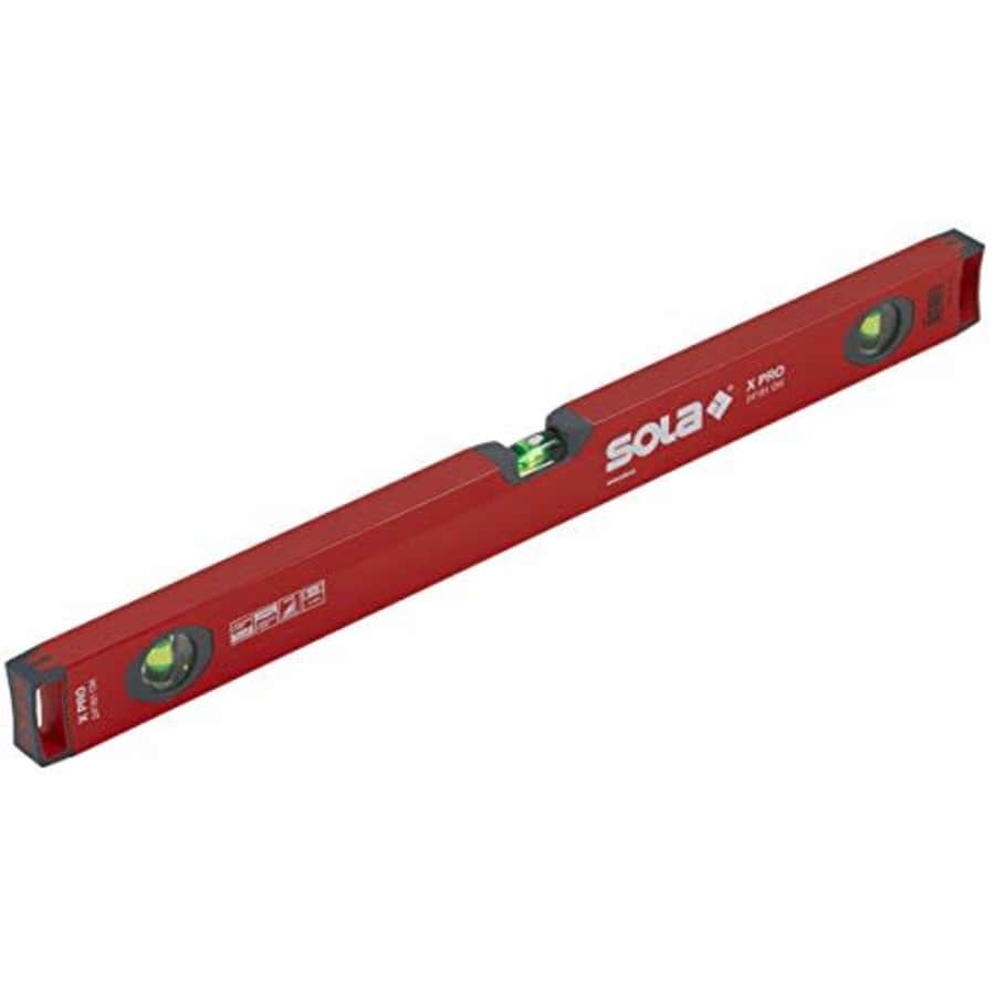 SOLA LSX24 X PRO Aluminum Box Profile Spirit Level with 3 60% Magnified Vials, 24-Inch for $70
