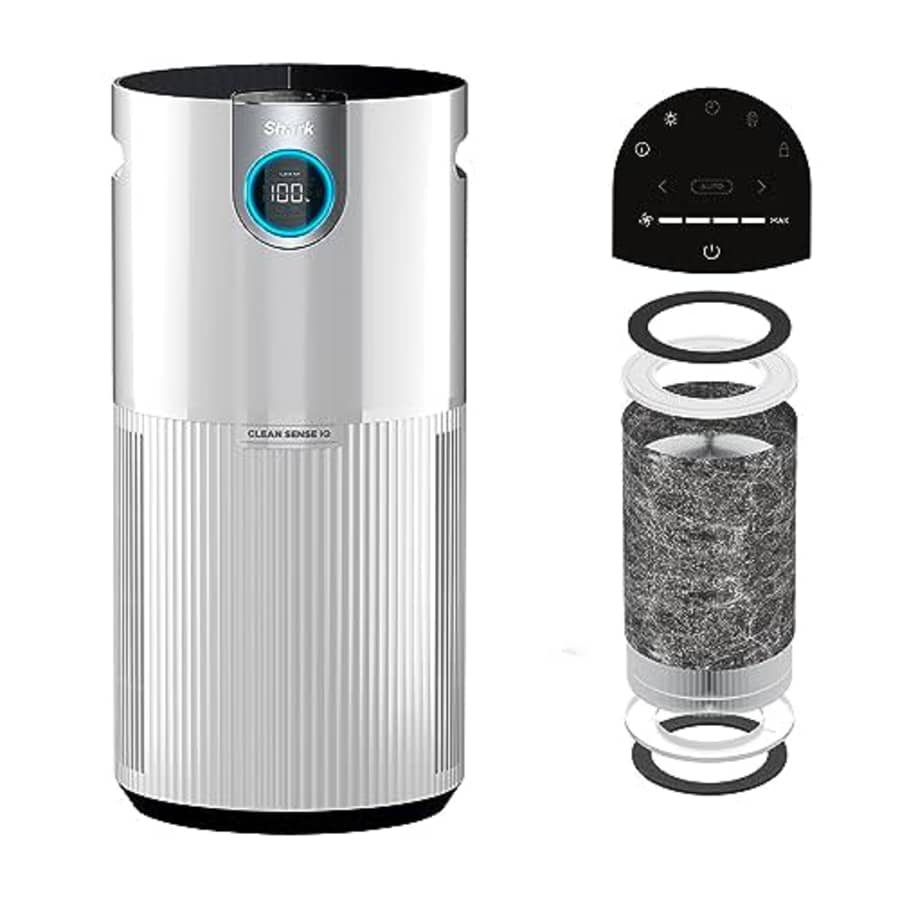 SHARK UA205 Nanoseal HEPA Air Purifier MAX with Clean Sense for Home, Allergies, 1350 Sq Ft, XL for $70 SHARK UA205 Nanoseal HEPA Air Purifier MAX with Clean Sense for Home, Allergies, 1350 Sq Ft, XL for $70