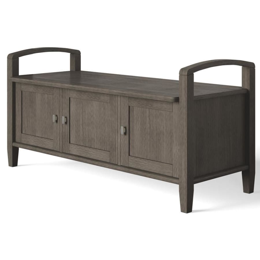 Simpli Home Warm Shaker 44" Solid Wood Entryway Storage Bench for $223