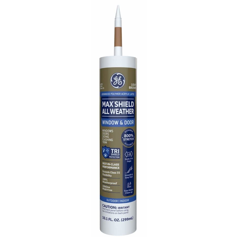 GE 10.1-oz. Window & Door Max Shield All Weather Caulk for $3