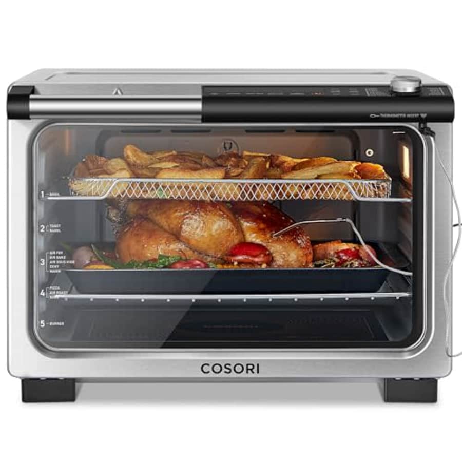 COSORI Ceramic Air Fryer Toaster Oven Combo, 13-in-1 Flat-Sealed Heating Elements for Easy Cleanup, for $200 COSORI Ceramic Air Fryer Toaster Oven Combo, 13-in-1 Flat-Sealed Heating Elements for Easy Cleanup, for $200