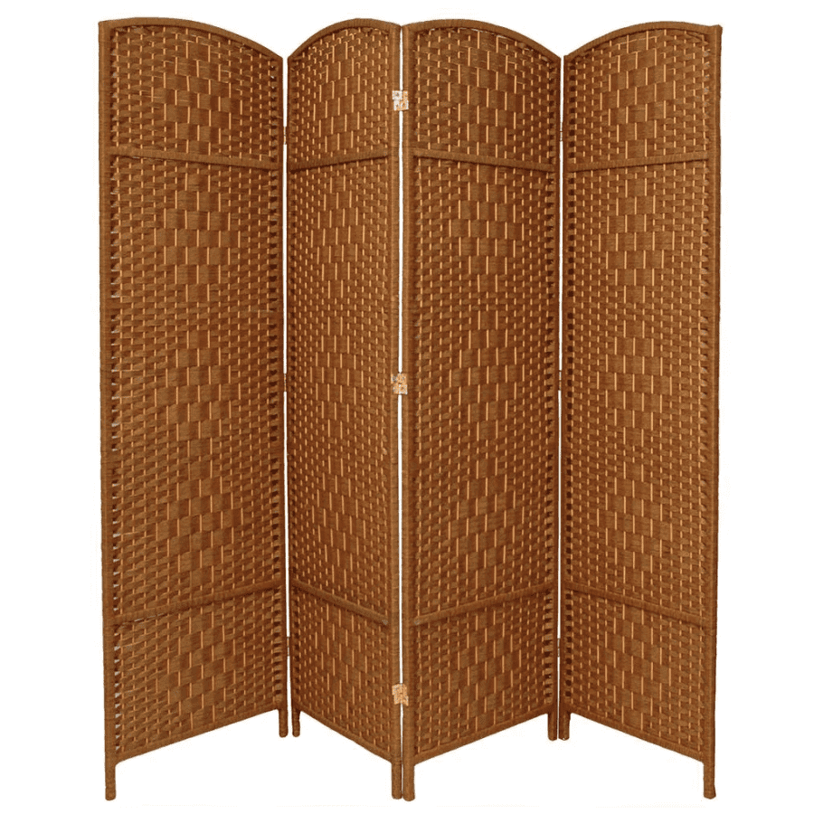 Oriental Furniture Diamond Weave 6-Foot 4-Panel Room Divider for $92