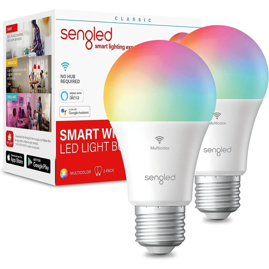 Sengled Smart WiFi LED Multi-Colored Light Bulb 2-Pack for $17 Sengled Smart WiFi LED Multi-Colored Light Bulb 2-Pack for $17