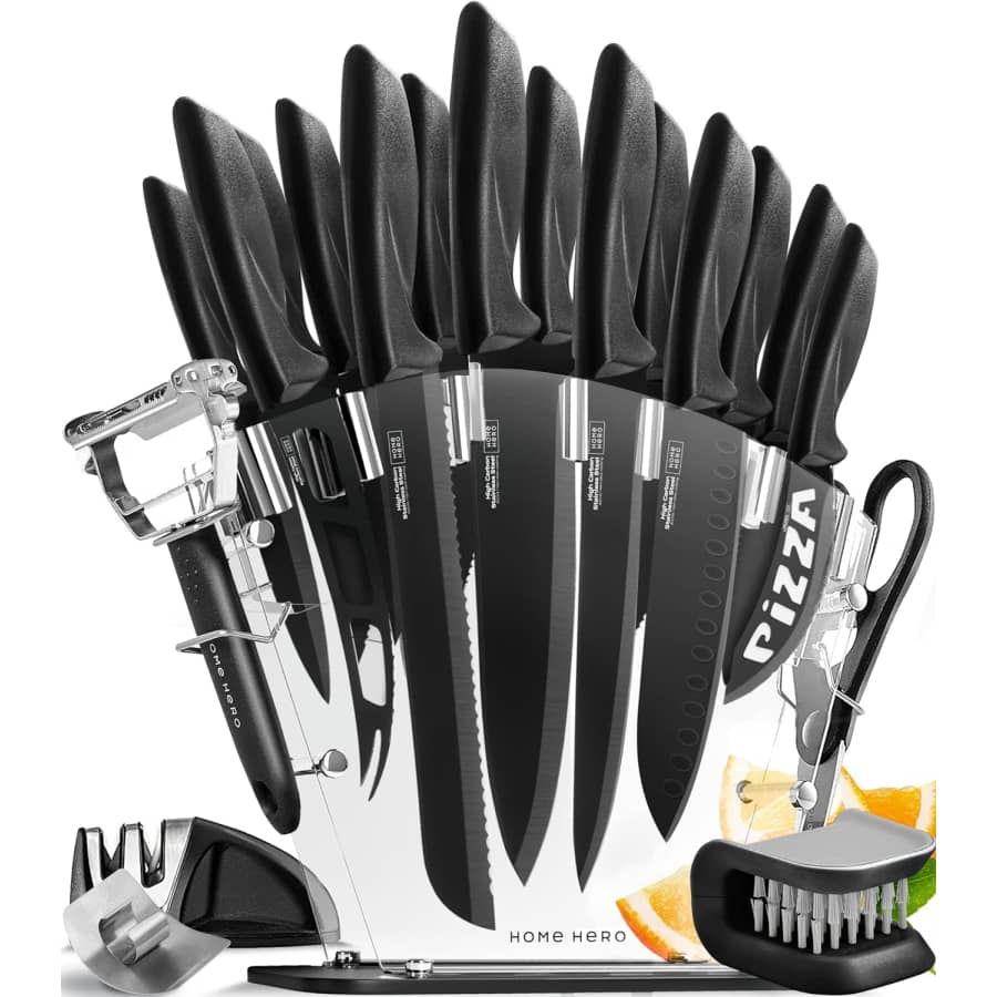 Home Hero 20-Piece Floating Kitchen Knife Set for $26 Home Hero 20-Piece Floating Kitchen Knife Set for $26
