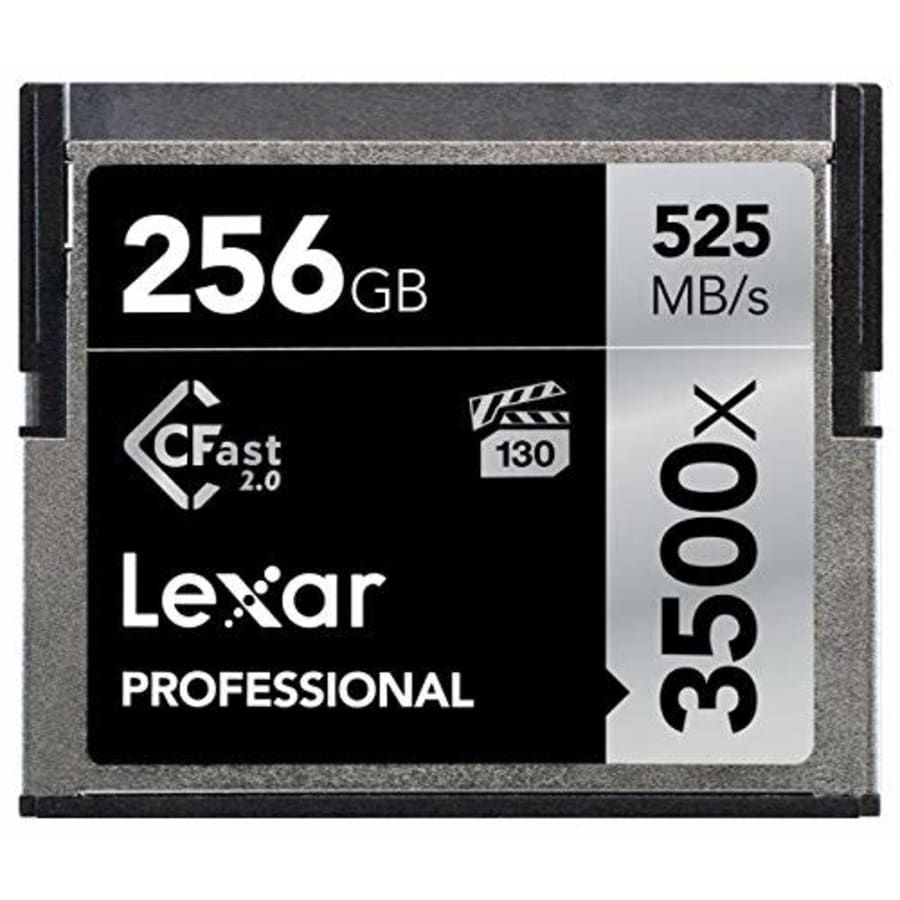 Lexar Professional 3500x 256GB CFast 2.0 Card, Up to 525MB/s Read, for Cinematographer, Filmmaker, for $265 Lexar Professional 3500x 256GB CFast 2.0 Card, Up to 525MB/s Read, for Cinematographer, Filmmaker, for $265