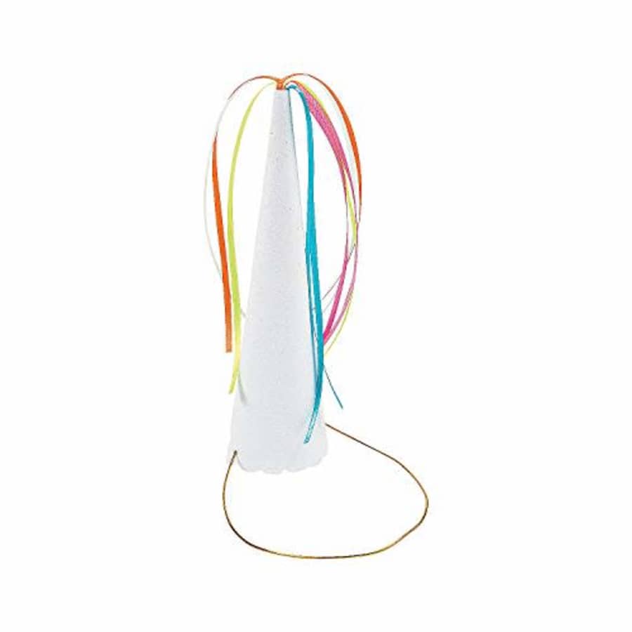 Fun Express Unicorn Horn Party Hats, Set of 12 - Birthday Party Supplies for Girls for $2