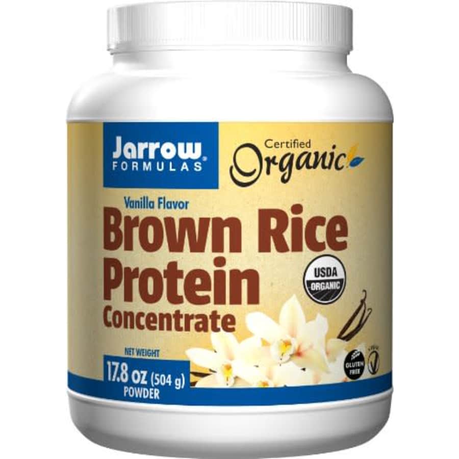 Jarrow Formulas Brown Rice Protein Concentrate, Vanilla Flavor, 17.8 Ounce for $19 Jarrow Formulas Brown Rice Protein Concentrate, Vanilla Flavor, 17.8 Ounce for $19