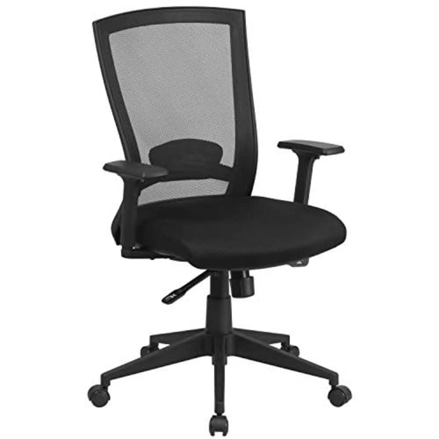 Flash Furniture Mid-Back Black Mesh Executive Swivel Ergonomic Office Chair with Back Angle for $155